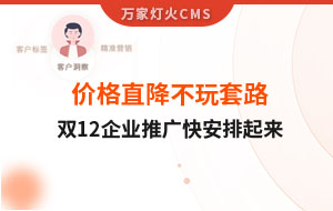 雙12年終大促，價格直降不玩套路！抗疫三年終結束，企業(yè)推廣快安排起來~